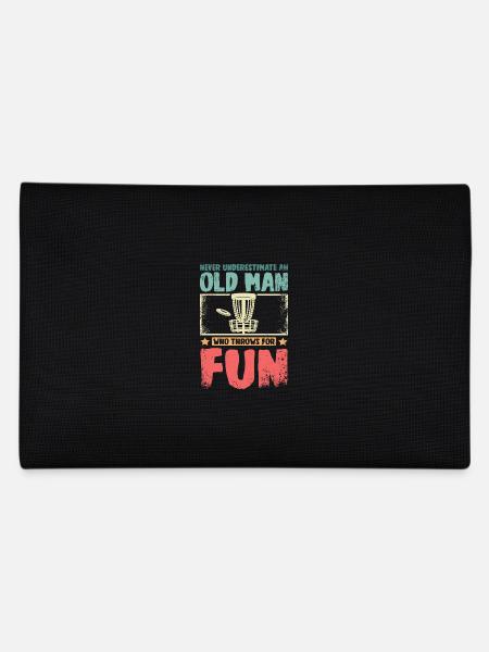 Ne sous-estimez jamais un vieil homme qui lance du disc golf - Trousse - noir - Dos
