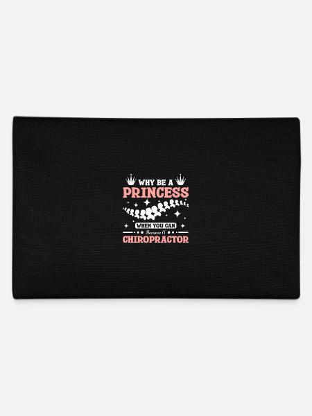 why be a princess when you can become Chiropractor - Pencil Case - black - Back