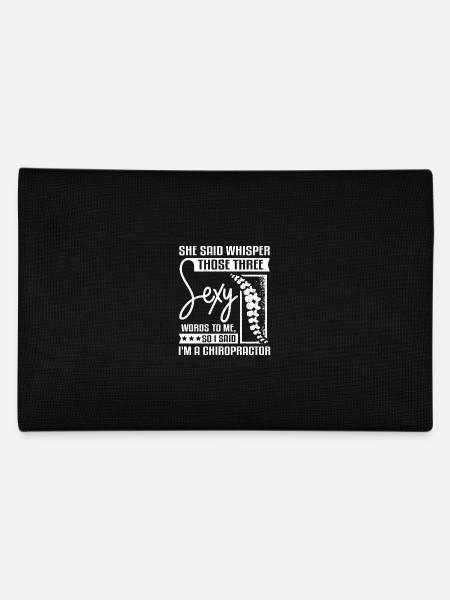 Whisper those thee sey words I'm a Chiropractor - Pencil Case - black - Back