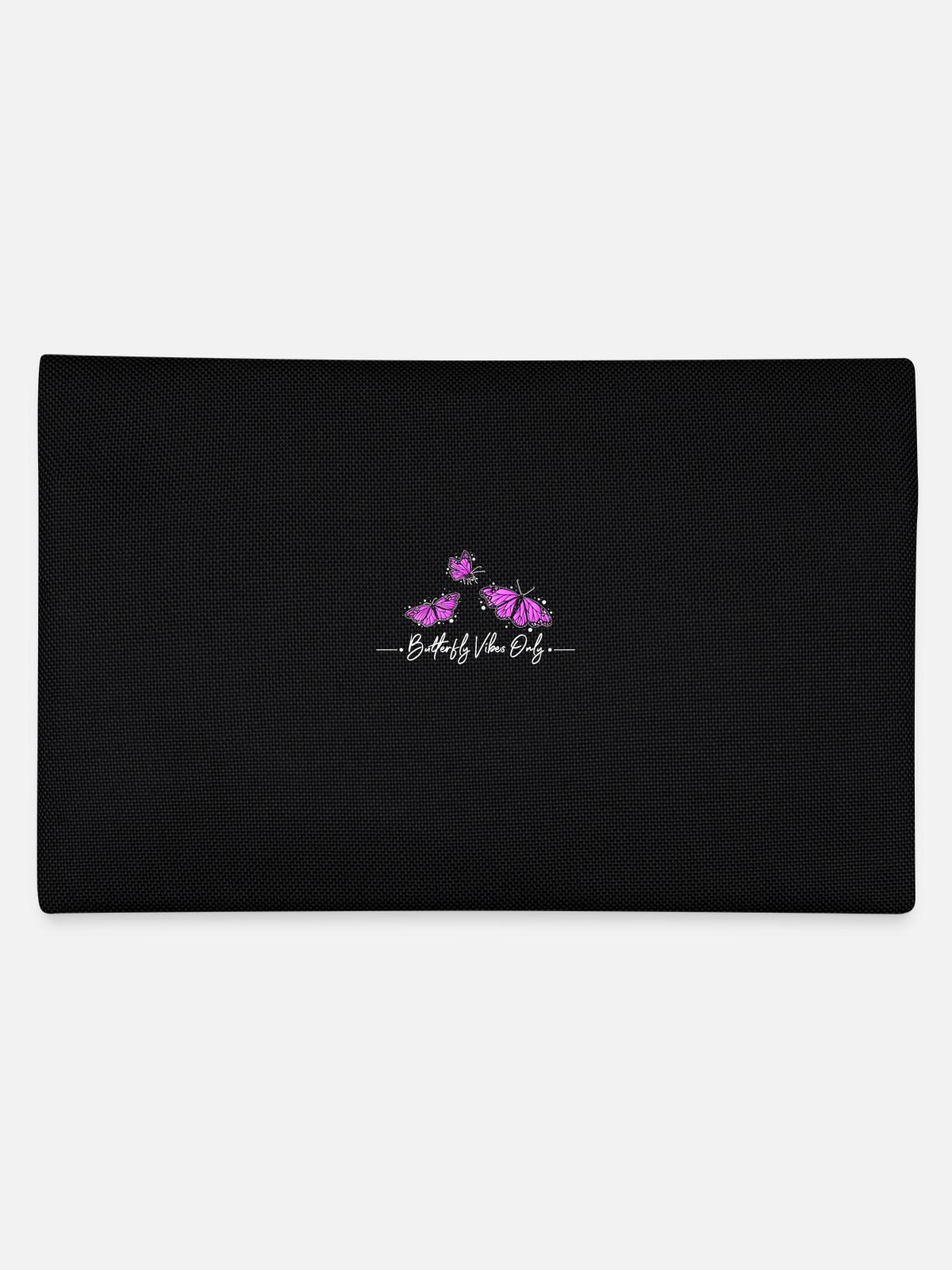 Butterfly vibes only - Pencil Case - black - Back