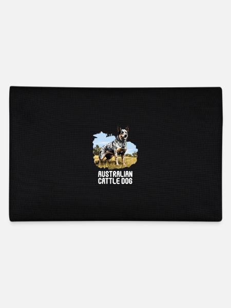 Hund Australian Cattle Dog - Pencil Case - black - Back