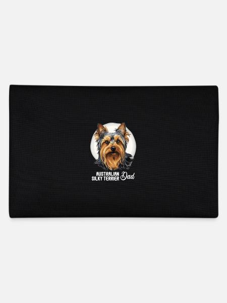 Australian Silky Terrier - Pencil Case - black - Back