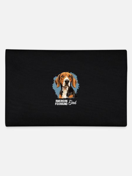 Hund American Foxhound - Federtasche - Schwarz - Hinten