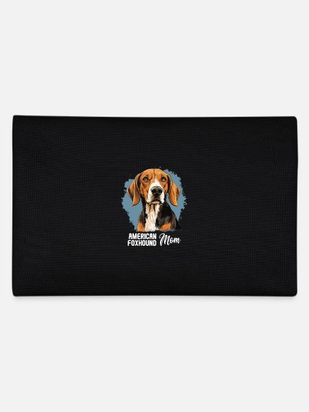Hund American Foxhound - Federtasche - Schwarz - Hinten