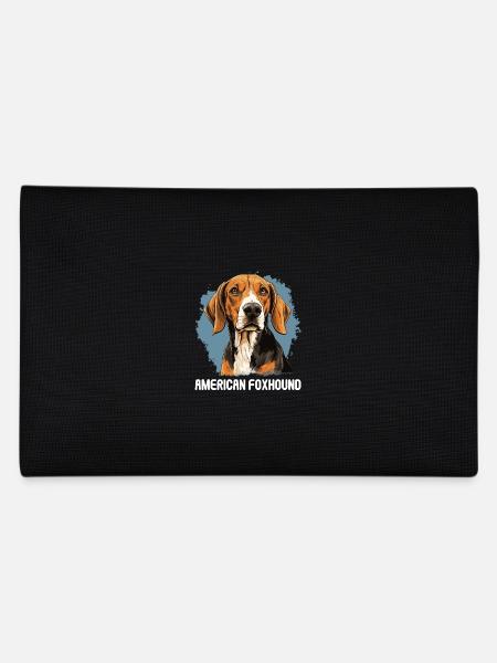 Hund American Foxhound - Federtasche - Schwarz - Hinten