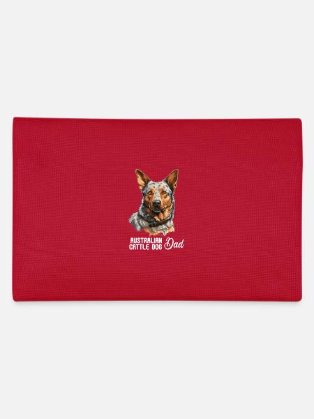 Hund Australian Cattle Dog - Pencil Case - red - Back