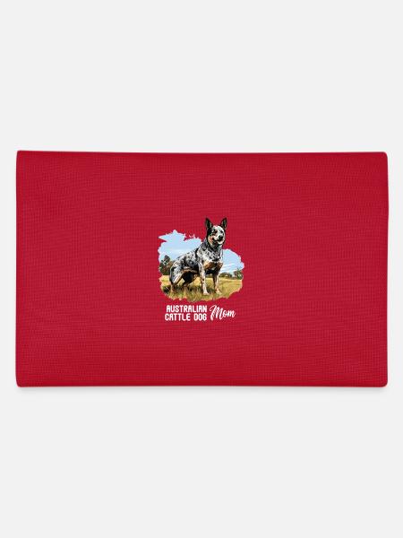 Hund Australian Cattle Dog - Pencil Case - red - Back