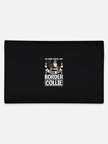 Je n’aime pas les gens J’aime mon border collie - Trousse - noir - Dos