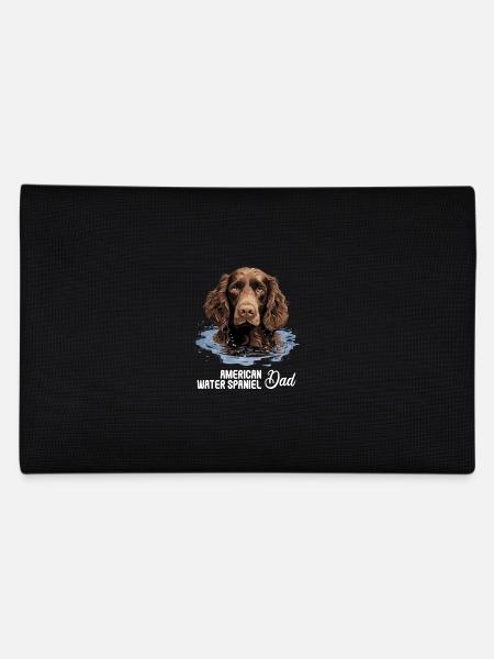 Dog American Water Spaniel - Pencil Case - black - Back