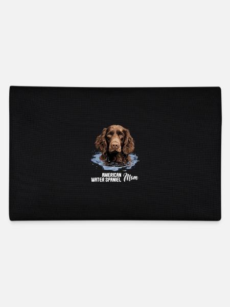 Dog American Water Spaniel - Pencil Case - black - Back