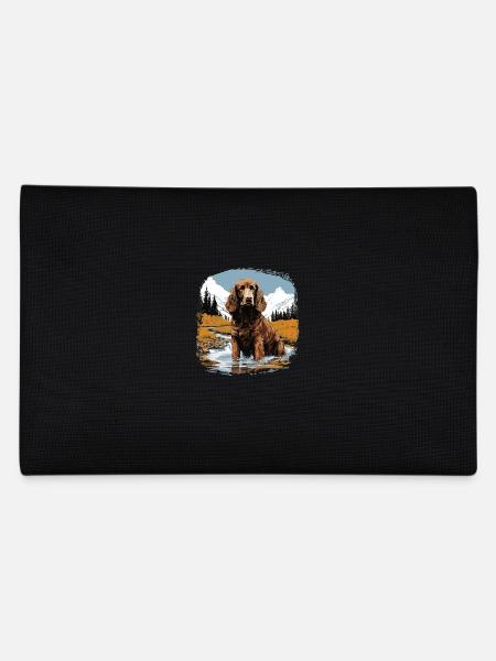 Dog American Water Spaniel - Pencil Case - black - Back