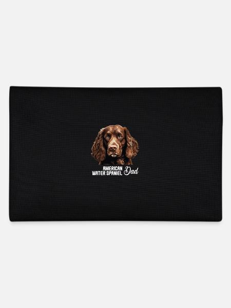 Dog American Water Spaniel - Pencil Case - black - Back