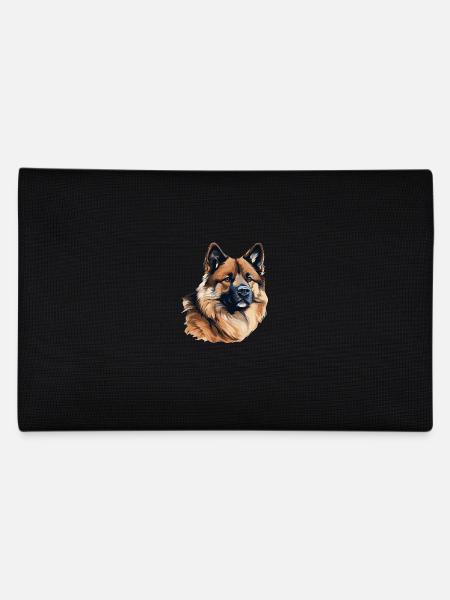 Hund American Akita - Federtasche - Schwarz - Hinten