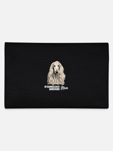 Dog Afghan Hound - Pencil Case - black - Back