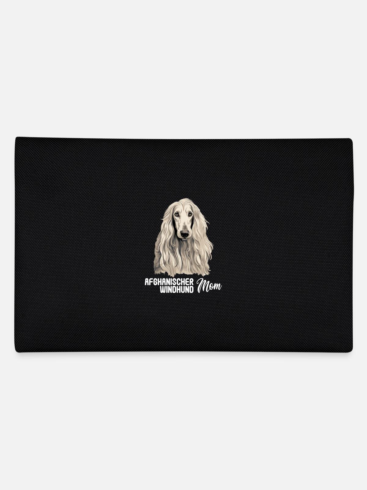 Dog Afghan Hound - Pencil Case - black - Back