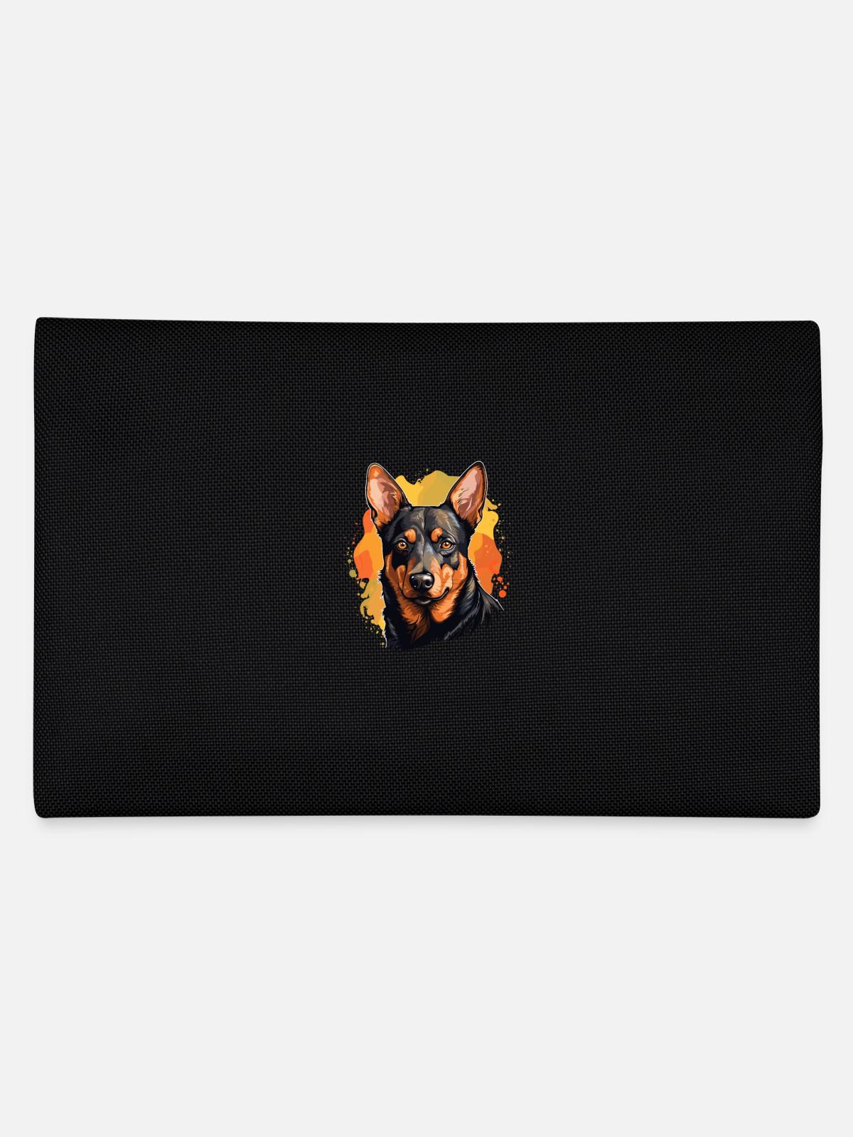 Chien Kelpie australien - Trousse - noir - Dos