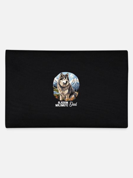 Hund Alaskan Malamute - Federtasche - Schwarz - Hinten