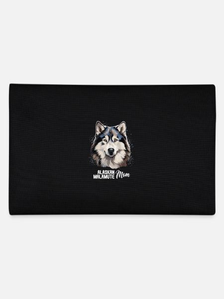 Hund Alaskan Malamute - Federtasche - Schwarz - Hinten