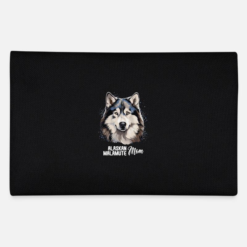 Hund Alaskan Malamute - Federtasche - Schwarz