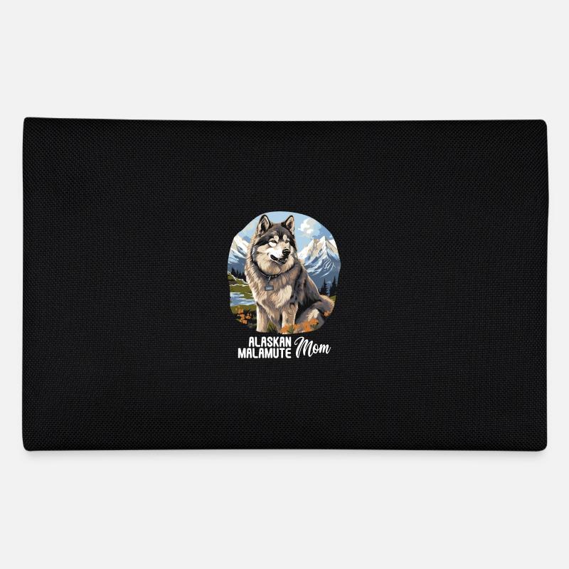 Hund Alaskan Malamute - Federtasche - Schwarz