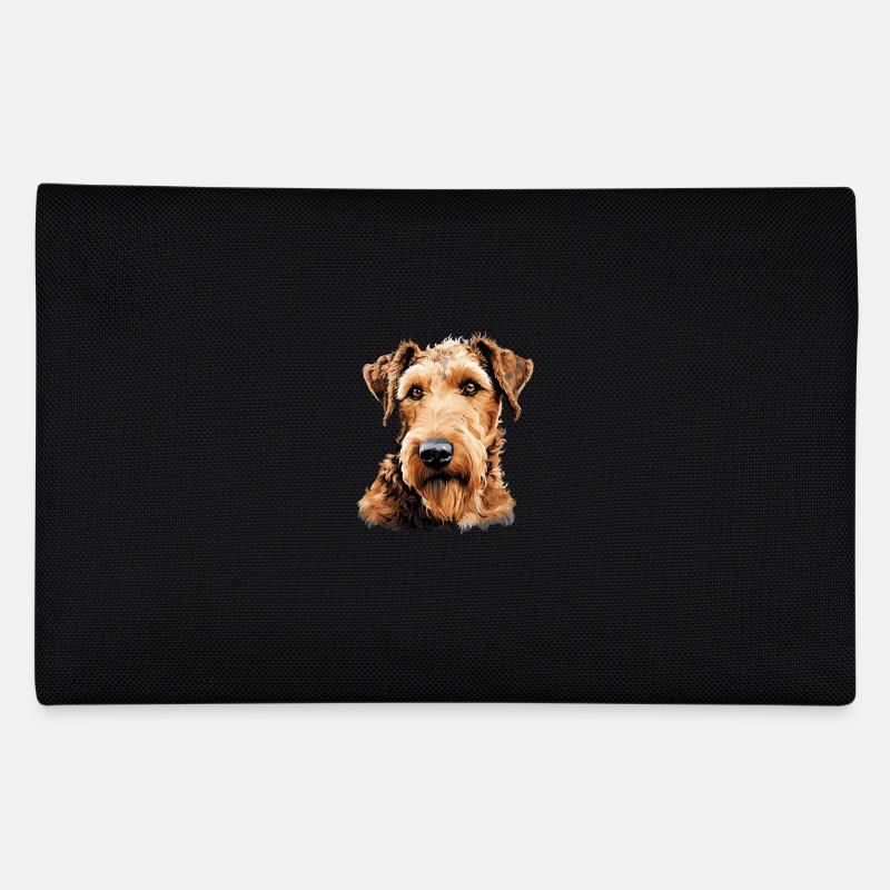 Hund Airedale Terrier Federtasche