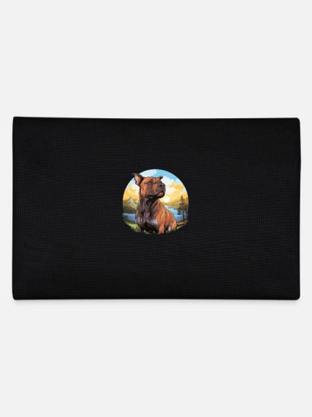 Chien Pitbull américain - Trousse - noir - Dos