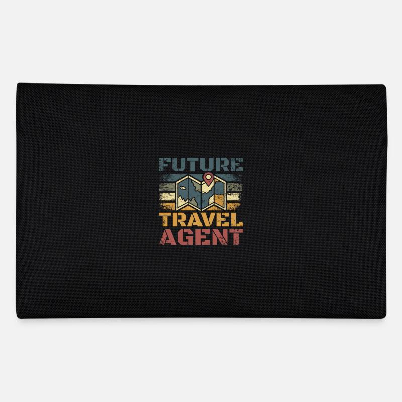 Vintage future travel agent Federtasche