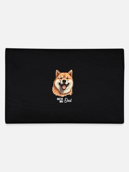 Dog Akita Inu - Pencil Case - black - Back