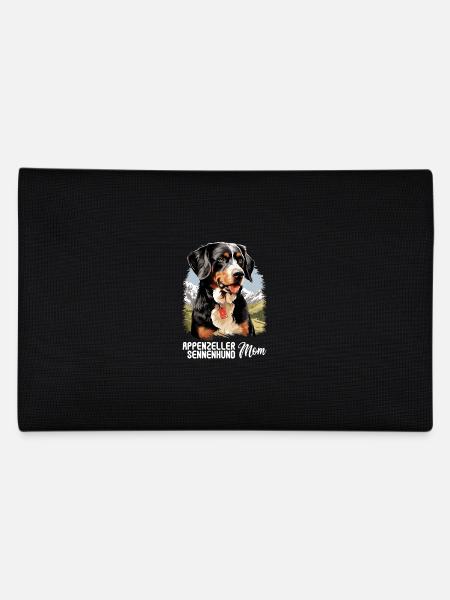 Hund Appenzeller Sennenhund - Federtasche - Schwarz - Hinten