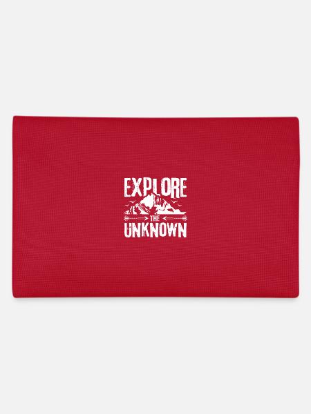 Travel and explore the unknown - Pencil Case - red - Back