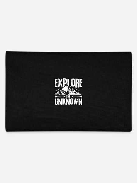 Travel and explore the unknown - Federtasche - Schwarz - Hinten