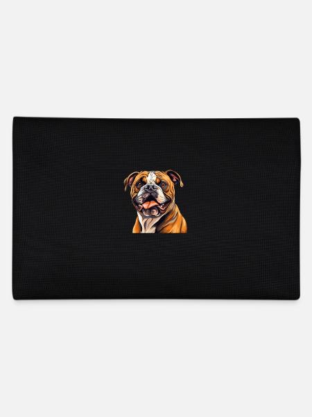 Chien Bouledogue anglais - Trousse - noir - Dos