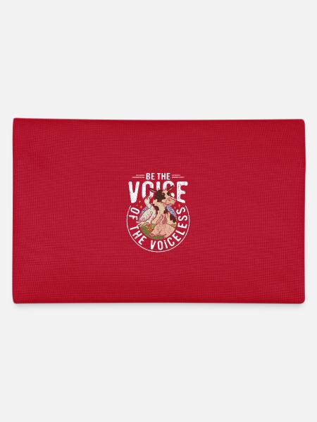 Droits des animaux Vegan Soyez la voix des sans-voix - Trousse - rouge - Dos
