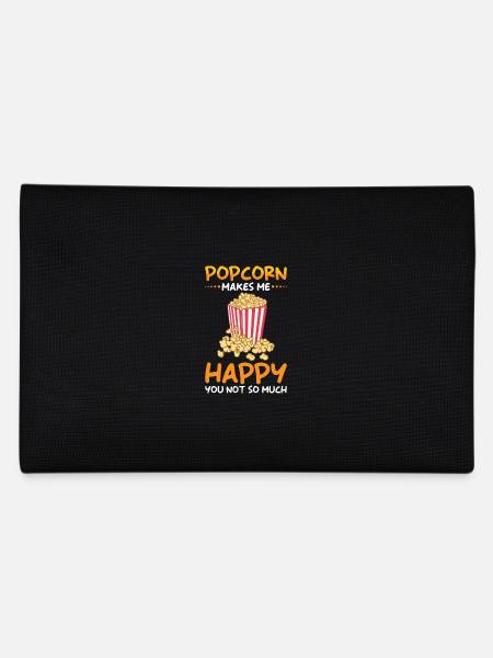Popcorn Liebhaber Geschenk Lustiges Popcorn - Federtasche - Schwarz - Hinten