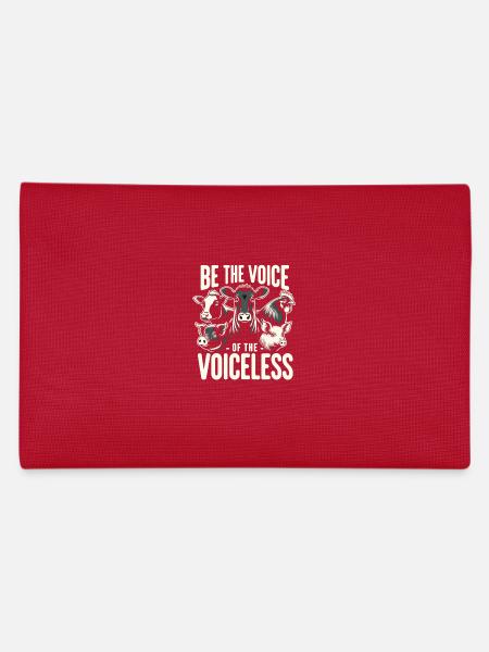 Droits des animaux Vegan Soyez la voix des sans-voix - Trousse - rouge - Dos