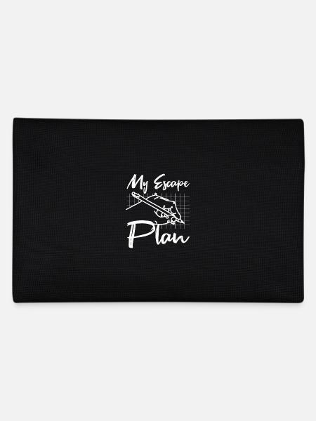 My escape plan drawing - Pencil Case - black - Back
