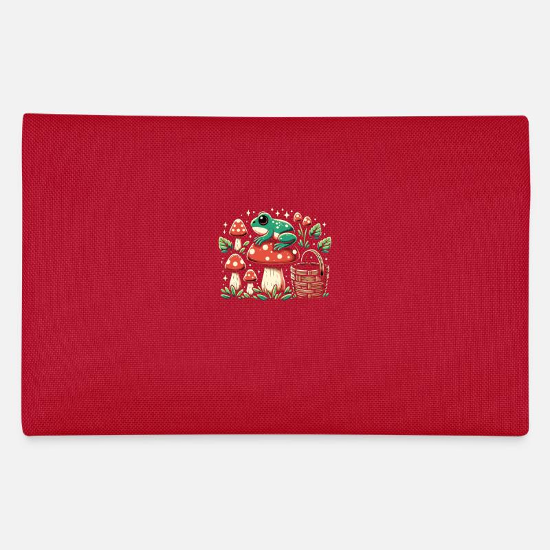 Cottagecore Aesthetic Mushroom Frog Pencil Case