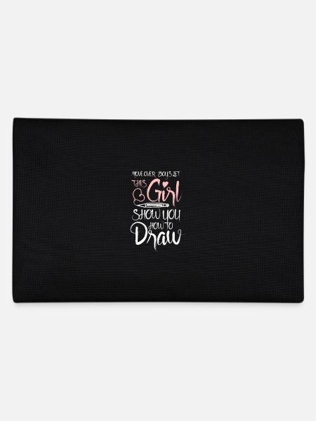 Move over boys let this girl show you how to draw - Federtasche - Schwarz - Hinten