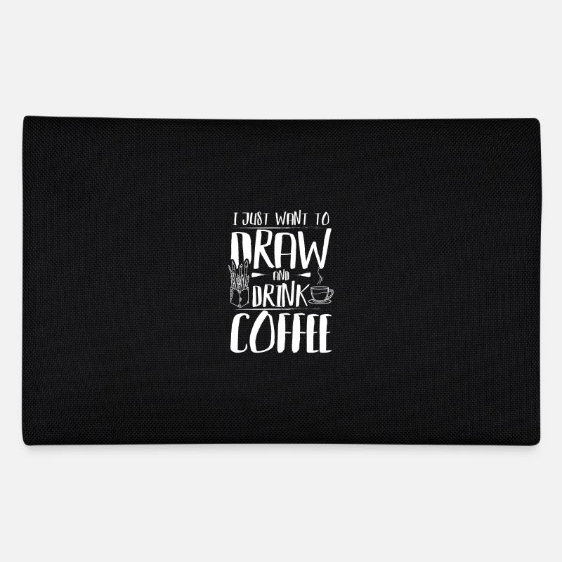 I just want to draw and drink coffee Pencil Case