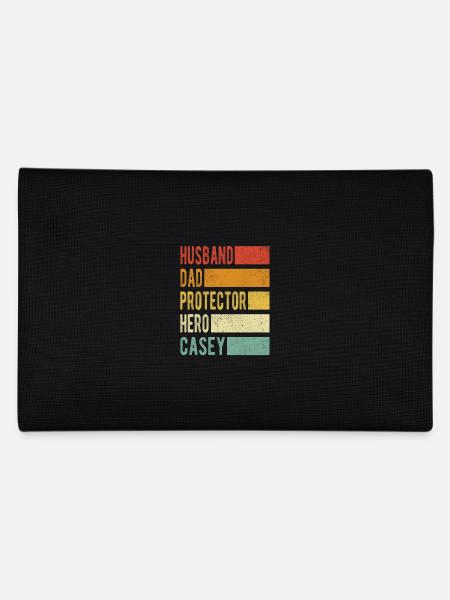 Casey Name Papa Geschenk - Federtasche - Schwarz - Hinten