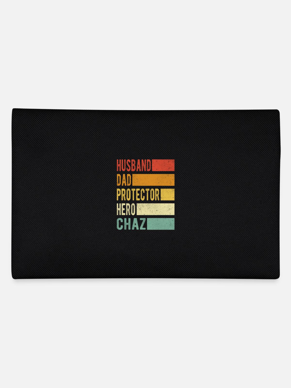 Chaz Name Dad Gift - Pencil Case - black - Back