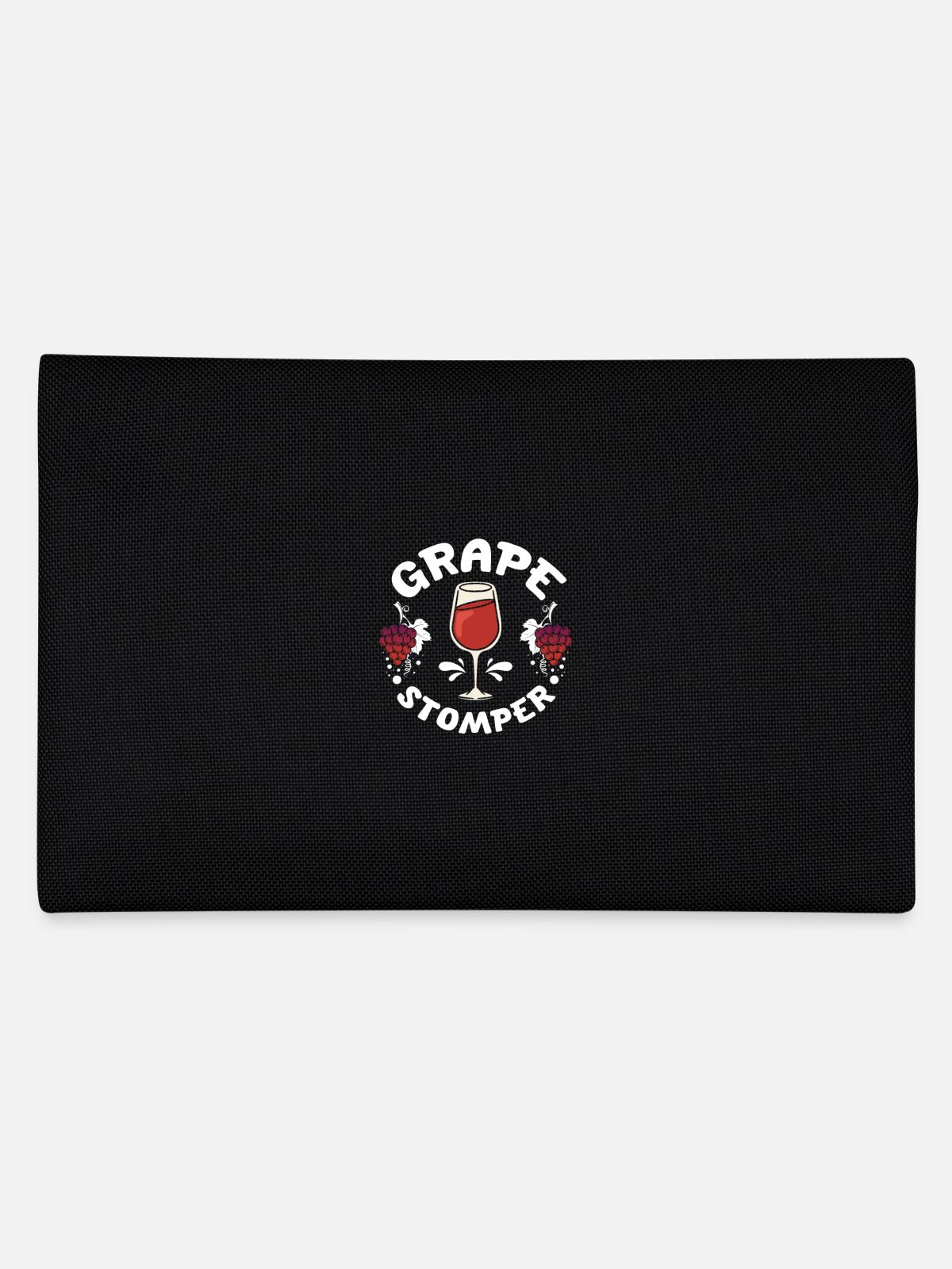 Wine making grape stomper - Pencil Case - black - Back