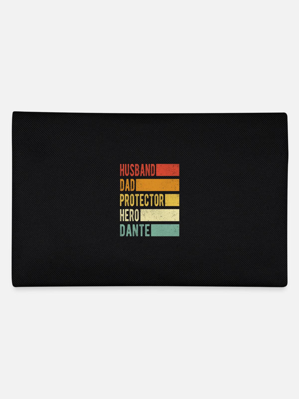 Dante Name Dad Gift - Pencil Case - black - Back