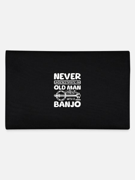 Never underestimate an old man with a banjo - Federtasche - Schwarz
