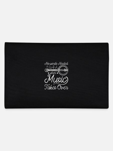 No words needed when music takes over banjo - Federtasche - Schwarz - Hinten