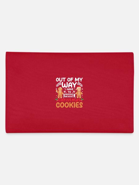 Out of my way I have to make christmas cookies - Federtasche - Rot - Hinten
