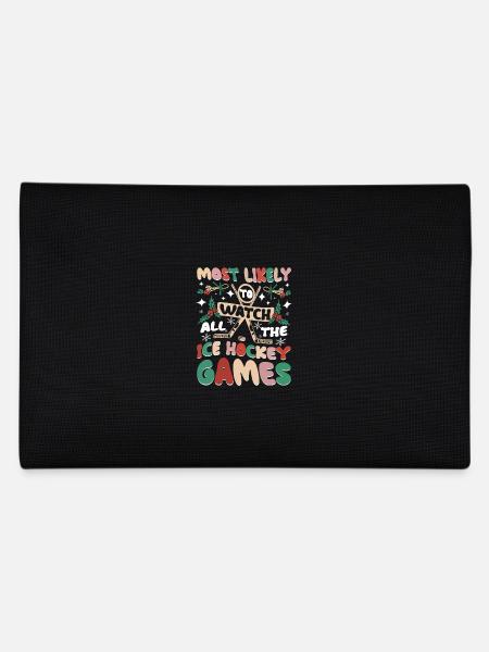 Le plus susceptible de regarder tous les matchs de hockey sur glace - Trousse - noir - Dos