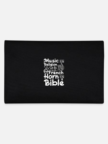 Music is my religion the french horn is my bible - Federtasche - Schwarz - Hinten