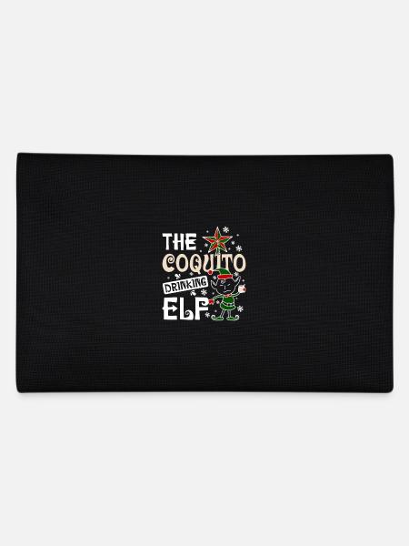 The coquito drinking elf - Pencil Case - black - Back