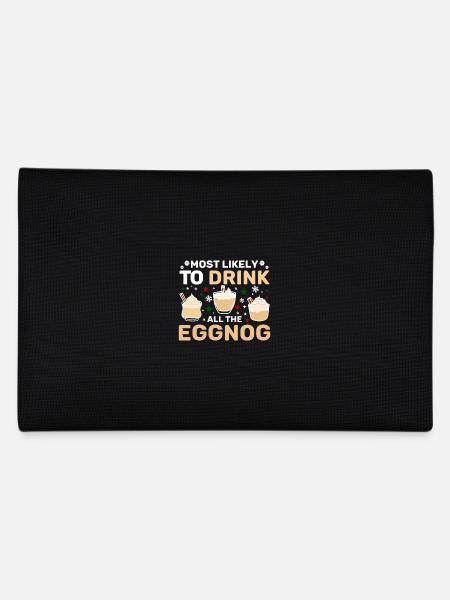 Most likely to drink all the eggnog - Pencil Case - black - Back
